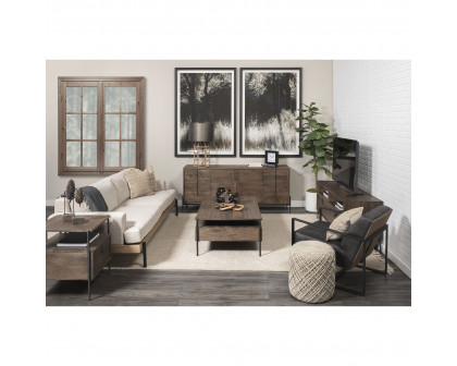 Mercana Colburne 3 Seater Sofa - Beige, Fabric