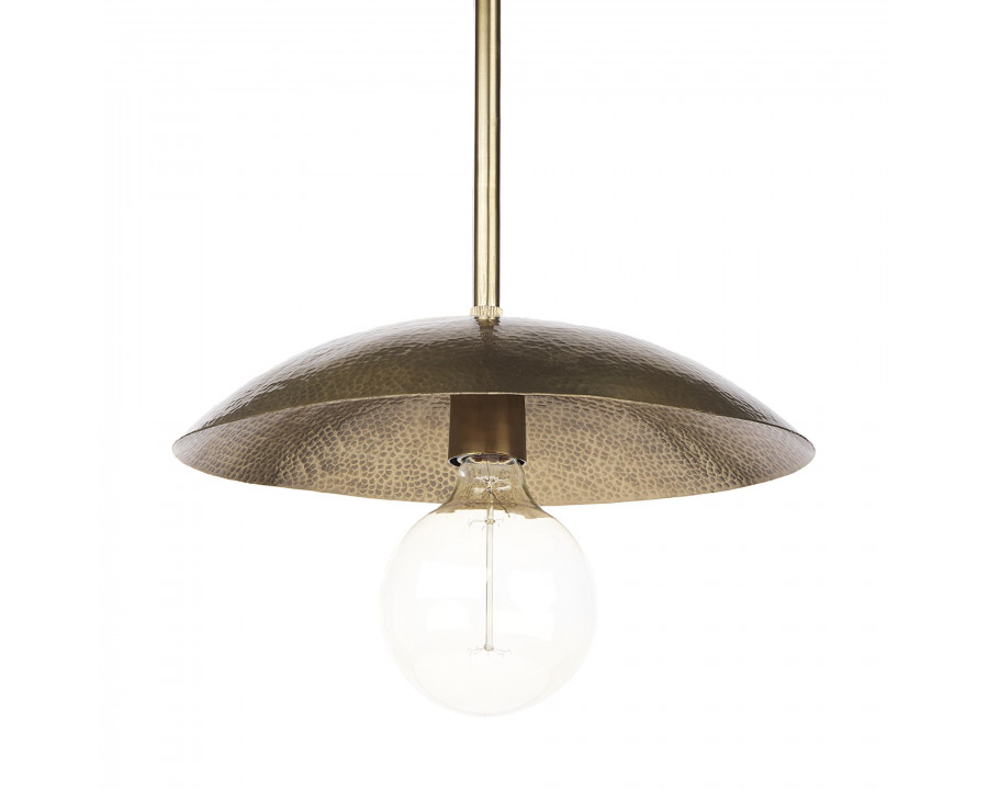 Mercana - Garnet Gold Hammered Metal Pendant Light