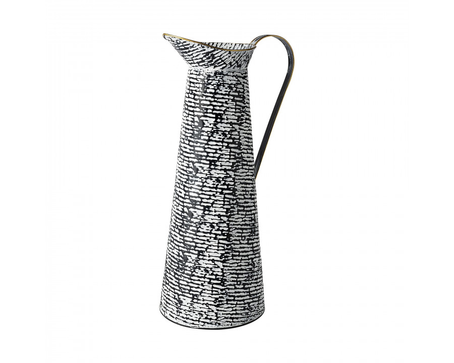 Mercana Colette Patterned Vase - Black/White, Large