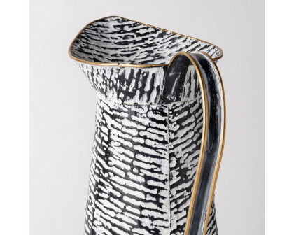 Mercana Colette Patterned Vase - Black/White, Large