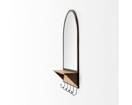 Mercana - Neville Arch Wood/Metal Frame Mirror