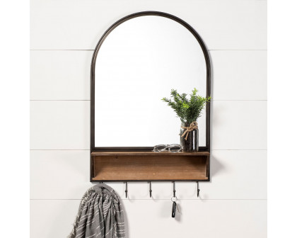 Mercana - Neville Arch Wood/Metal Frame Mirror