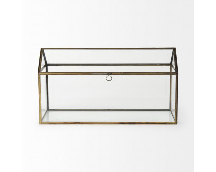 Mercana - Hutt Gold Glass Terrarium Box