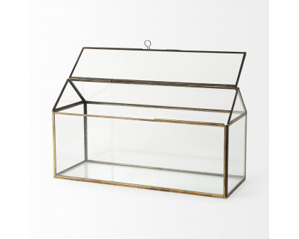 Mercana - Hutt Gold Glass Terrarium Box