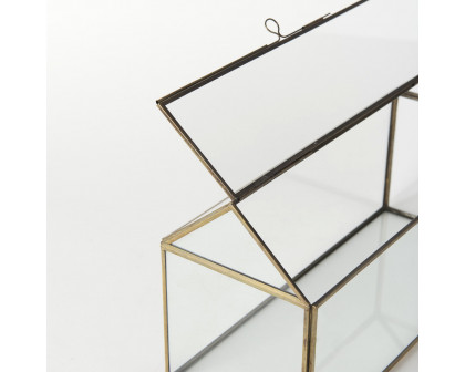 Mercana - Hutt Gold Glass Terrarium Box