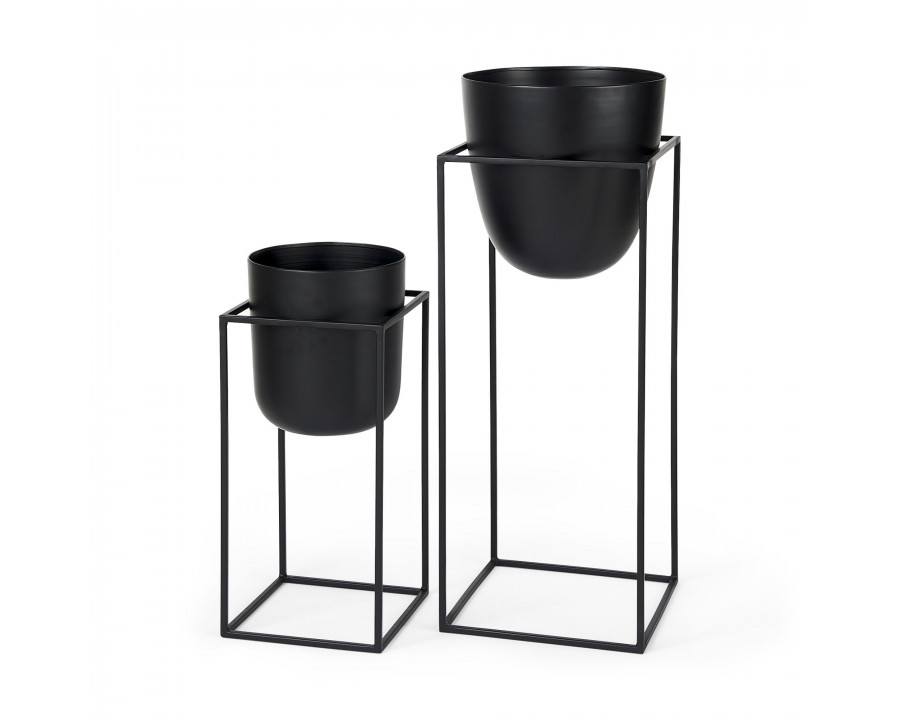 Mercana - Bumble Black Plant Stands (Set of 2)