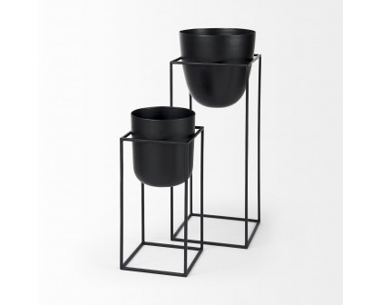 Mercana - Bumble Black Plant Stands (Set of 2)