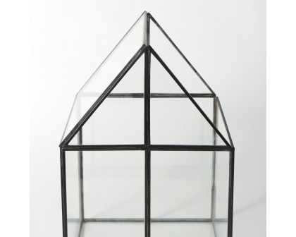 Mercana Sikes Large Hut Terrarium with Glass Base - Clear