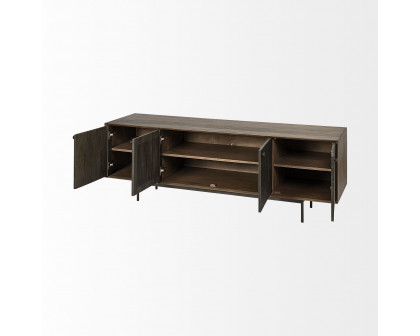 Mercana - Grace Media Console in Brown, Wood