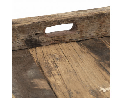 Mercana Carson Reclaimed Wood Tray - Brown, Large