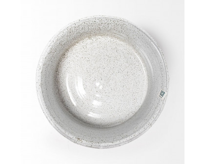 Mercana Silone Ceramic Bowl - White, Small