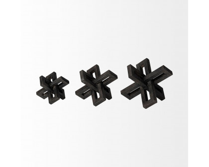 Mercana - Aleph Black Metal Small Medium Large Jacks (Set of 3)