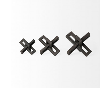 Mercana - Aleph Black Metal Small Medium Large Jacks (Set of 3)