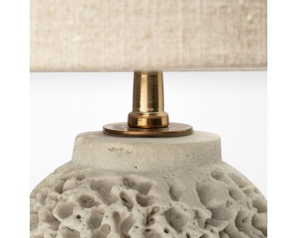 Mercana - Mariam (26"H) Beige Coral-Inspired Base Table Lamp