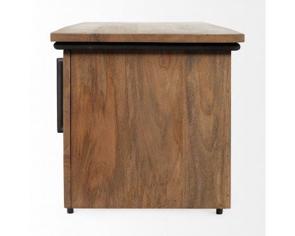 Mercana - Maddox Media Console in Brown, Wood