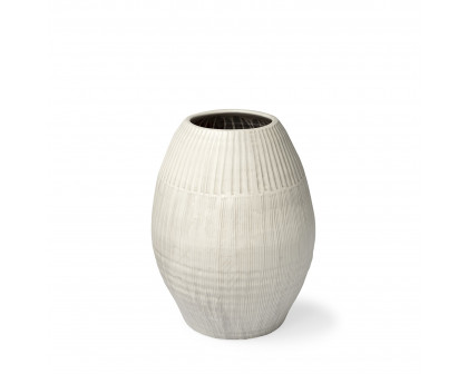 Mercana - Reyan Ceramic Striped Vase