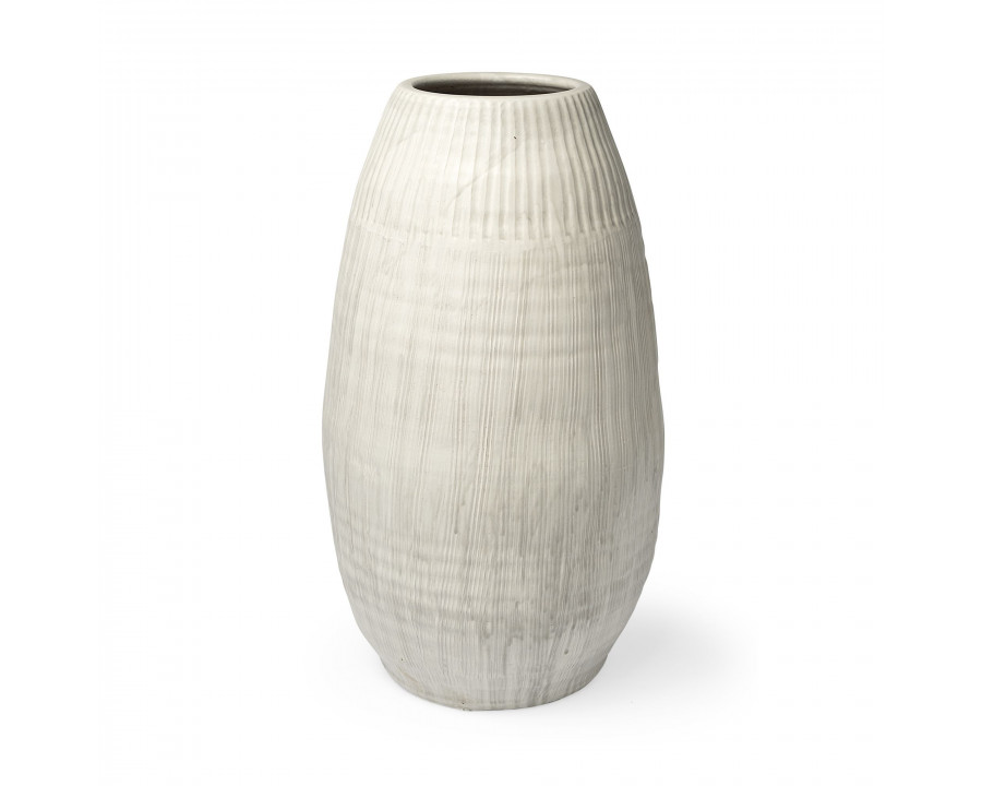 Mercana - Reyan Ceramic Striped Vase