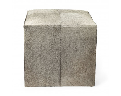 Mercana Zahavi Square Ottoman - Gray