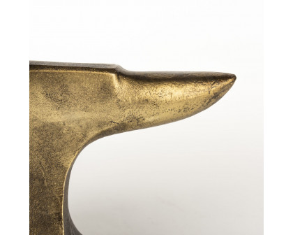 Mercana Anvilia Anvil Shaped Bookends (Set of 2) - Gold