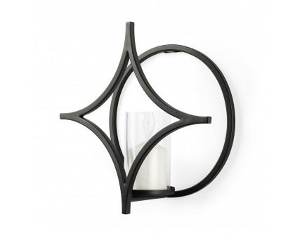 Mercana - Lyra Black Wall Candle Holder