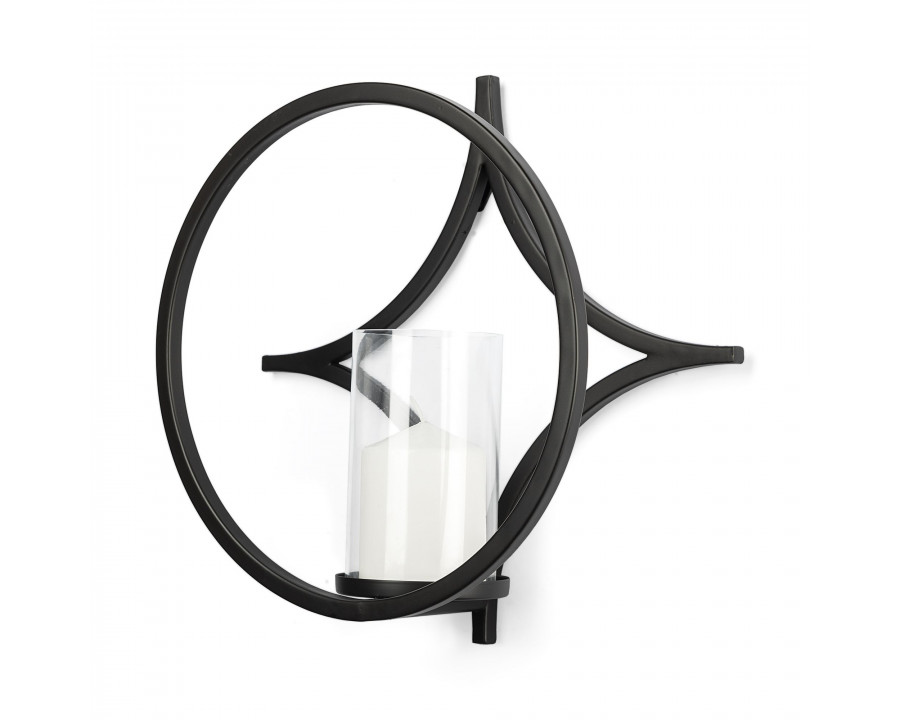 Mercana - Lyra Black Wall Candle Holder