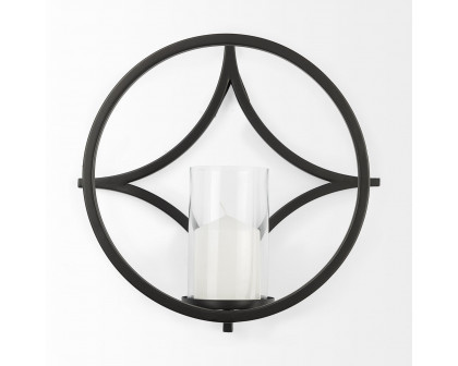 Mercana - Lyra Black Wall Candle Holder