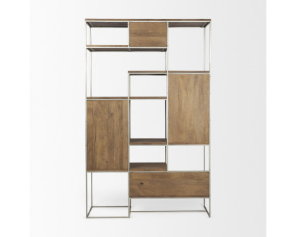 Mercana Morris III Shelving Unit - Brown