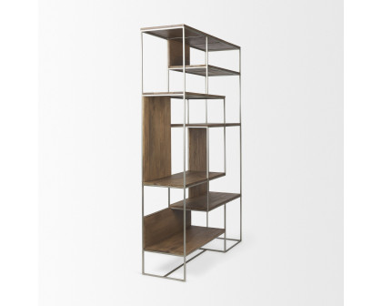 Mercana Morris III Shelving Unit - Brown