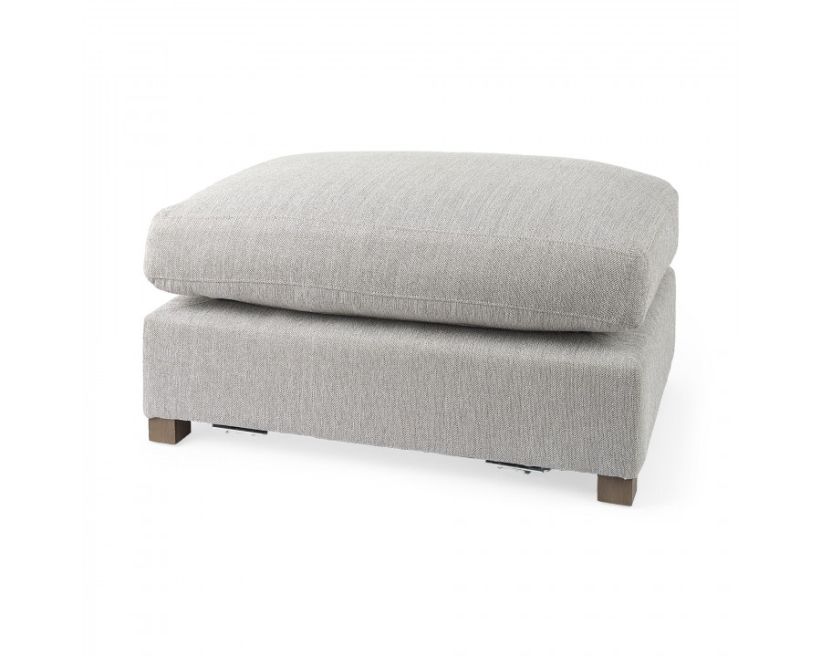 Mercana Valence Small Ottoman Sectional Elements - Light Gray