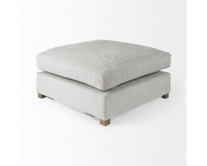 Mercana Valence Large Ottoman Sectional Elements - Light Gray