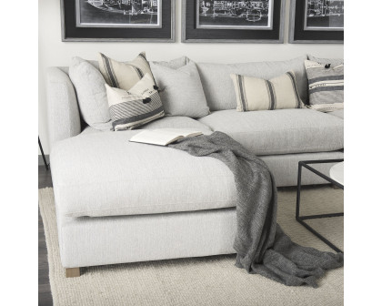 Mercana Valence Large Ottoman Sectional Elements - Light Gray