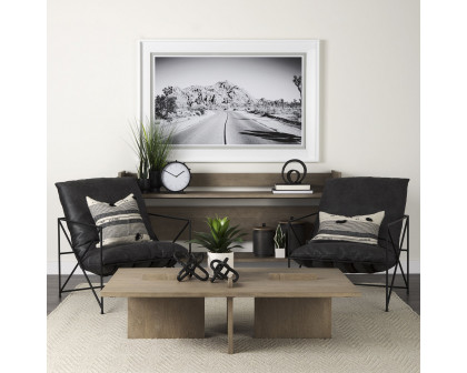 Mercana Aida Rectangular Coffee Table - Light Gray