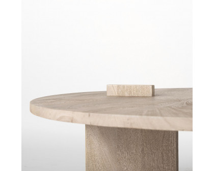 Mercana Aida Round Coffee Table - Light Gray