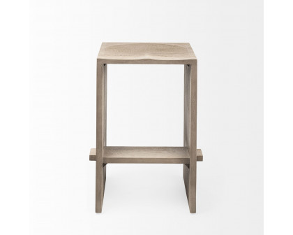 Mercana Aida 26" Counter Stool - Light Gray