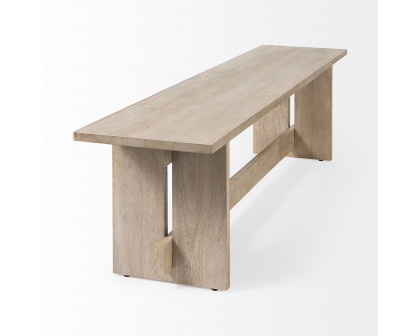 Mercana Aida Bench - Light Gray