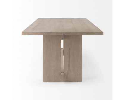 Mercana Aida Dining Table - Light Gray, Wood