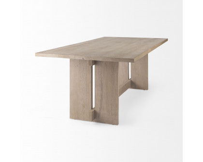 Mercana Aida Dining Table - Light Gray, Wood