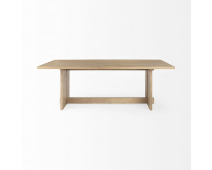 Mercana Aida Dining Table - Light Brown, Wood