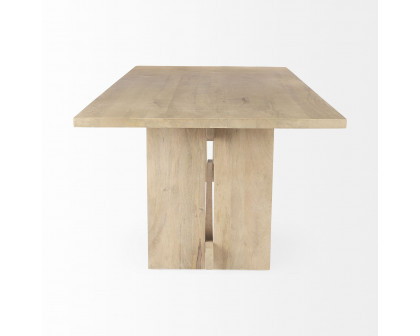 Mercana Aida Dining Table - Light Brown, Wood