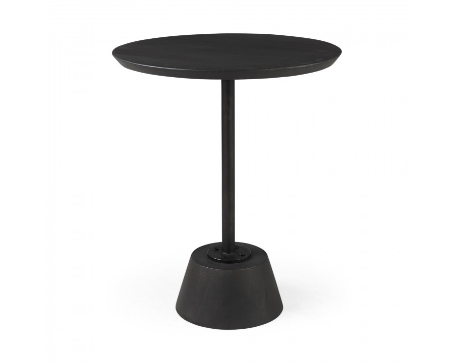 Mercana Maxwell Round End Table - Black