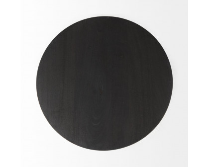 Mercana Maxwell Round End Table - Black