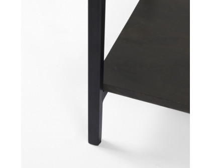 Mercana Arelius Cabinet with Black Metal Base - Black