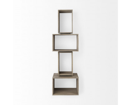 Mercana Simul Shelving Unit (Set of 2) - Light Brown