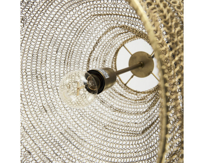 Mercana - Halycon Gold Mesh and Iron Pendant Light