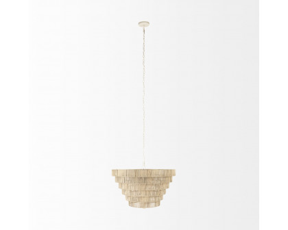 Mercana - Marimba Natural Cane 6 Tier Chandelier