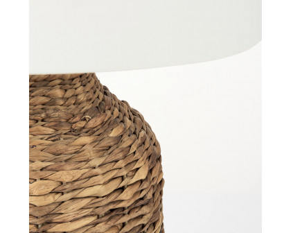 Mercana - Campanile Brown Wicker Table Lamp