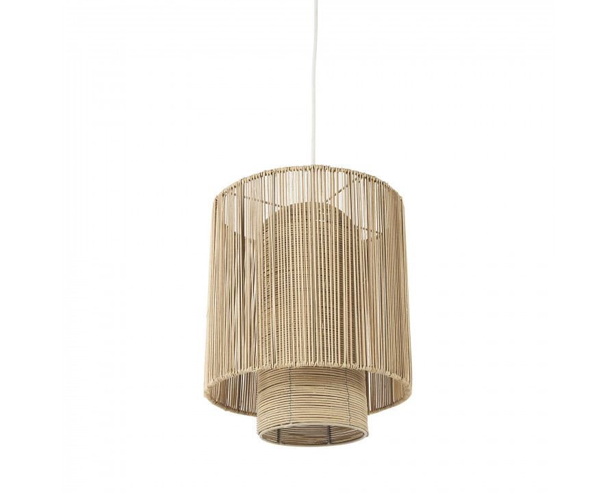 Mercana - Aviario Natural Cane Cylindrical Pendant Light