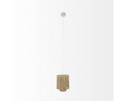 Mercana - Aviario Natural Cane Cylindrical Pendant Light