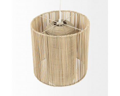 Mercana - Aviario Natural Cane Cylindrical Pendant Light