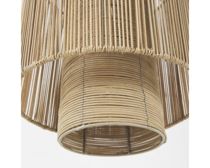 Mercana - Aviario Natural Cane Cylindrical Pendant Light